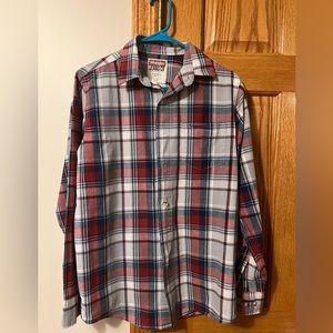 Men’s Wrangler plaid shirt, small